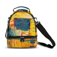 Cargar imagen en el visor de la galería, Bolsa de Almuerzo de Doble Capa con Correa Escolar para Infantil Mujer Trabajo XB0602047 Personalizada Impresion Completa de Múltiples Imágenes con Foto Logo Patrón Texto