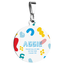 Cargar imagen en el visor de la galería, Placa para Perro Gato / Tarjeta de Identificación Etiqueta de Mascota CW1501012 Personalizada Impresion Completa de Una Imagen con Foto Logo Patrón Texto
