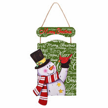 Cargar imagen en el visor de la galería, Cuadro de Madera de Muñeco de Nieve Navideño con Diseño Personalizado Personalizada de Tus Fotos o Textos