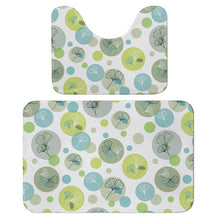 Cargar imagen en el visor de la galería, Conjunto de dos piezas de alfombrillas de terciopelo coral Alfombra Suave Absorbente JJ0519177 Personalizado con impresión completa de una imagen con Foto Logo Patrón Texto