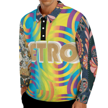 Cargar imagen en el visor de la galería, Polo Deportivo Manga Larga / Camisa Solapa para Hombre SDS008 Personalizado con Impresión Completa de múltiples imágenes con Foto Logo Patrón Texto