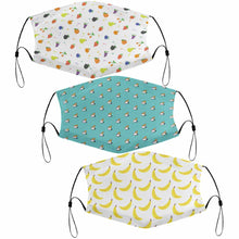 Cargar imagen en el visor de la galería, Mascarilla Higiénica Reutilizable Lavable con Filtro para Adolescentes Infantil JJ0521186 Personalizada Impresion Completa de 3 Imágenes Diferentes con Foto Logo Patrón Texto