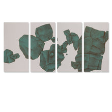 Cargar imagen en el visor de la galería, Cuadro Colgante 1:2 Vertical con Diseño Cuádruple de Una Sola Imagen con Diseño Personalizado Personalizada de Tus Fotos o Nombres