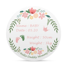 Cargar imagen en el visor de la galería, Signo de Nacimiento de Bebé Señal de Anuncio de Recién Nacido de Madera YT1208001 Personalizado Impresion Completa de Una Imagen con Foto Logo Patrón Texto