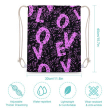 Cargar imagen en el visor de la galería, Bolsa con Cordones Reutilizable / Mochila para Deporte Escolar Gimnasio Viaje Playa XB0604115 Personalizada Impresion Completa de Una Imagen con Foto Logo Patrón Texto