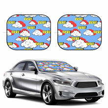 Cargar imagen en el visor de la galería, Parasoles Plegables Universales (un Par) para Parabrisas Delantero de Coche SUV Camiones QC1104037 Personalizados Impresion Completa de Una Imagen con Foto Logo Patrón Texto
