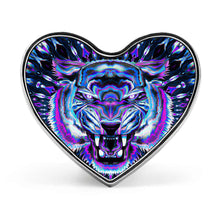 Cargar imagen en el visor de la galería, Insignia del corazón Broche Aleación de Aluminio para Decoración Adorno para Mujer Hombre SS1404005 Personalizada Impresion Completa de Una Imagen con Foto Logo Patrón Texto