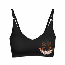 Cargar imagen en el visor de la galería, Sujetador Bra de Honda sin Aros sin Rastro para Mujer WH022 Personalizado con Impresión en Izquierda de Una Imagen con Foto Texto Patrón