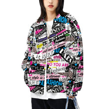 Cargar imagen en el visor de la galería, Uniforme de Béisbol Holgado Chaqueta de Deporte para Mujer NZ2205053 Personalizado con impresión completa de una imagen con Foto Logo Patrón Texto