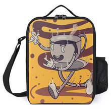 Cargar imagen en el visor de la galería, Bolsa bolso o paquete multifuncional portátil de cena con aislamiento térmico y conservación del frío con correa para el hombro Personalizado con Foto o Mensajes de Texto 25×20×8cm