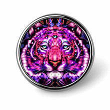 Cargar imagen en el visor de la galería, Insignia Redonda de Adorno Broche de Decoración de Aleación de Aluminio para Mujer Hombre SS1404004 Personalizada Impresion Completa de Una Imagen con Foto Logo Patrón Texto