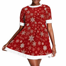 Cargar imagen en el visor de la galería, Vestido de Navidad Fiesta Invierno para Adultos Mujeres JJ0525022 Personalizado con Impresión Completa con Foto Logo Patrón Texto