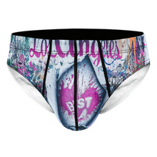 Cargar imagen en el visor de la galería, Calzoncillos Slip / Ropa Interior ajustados con estampado de Hombre K44 Personalizados con Impresión Completa de múltiples imágenes con Foto Logo Patrón Texto