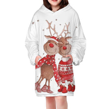 Cargar imagen en el visor de la galería, Sudadera Larga con Capucha Infantil con Forro Polar para Niña Chica Adolescentes B412 Personalizada con Impresión Completa de Múltiples Imágenes con Foto Logo Patrón Texto