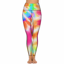 Cargar imagen en el visor de la galería, Pantalones de yoga largos / Leggings deportivos para mujer CE003 Personalizados Impresion Completa de Una Imagen con Foto Logo Patrón Texto