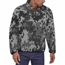 Cargar imagen en el visor de la galería, Sudadera Suelta sin Capucha con Botones Cuello Alzado Invierno para Hombre BAL Personalizada Impresion Completa de Una Imagen con Foto Logo Patrón Texto