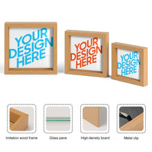 Cargar imagen en el visor de la galería, Marco/Marco de retrato/Moldura de madera con vete de tres combinaciones GY0903388 Personalizado,Personalizada Con Foto,Logo O Texto