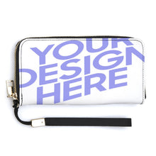 Cargar imagen en el visor de la galería, Cartera / Billetera de mano larga versión horizontal de PU para mujer hombre XB0608017 Personalizada con Impresión Completa de múltiples imágenes con Foto Logo Patrón Texto
