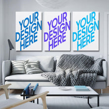 Cargar imagen en el visor de la galería, Cuadros Imágenes Pintura de Múltiples Diseños Impresión Cuadrado Póster Colgante de 3 Paneles 3 Unidad Pintura de Lienzo Para una sola foto (Vertical2:3) Personalizado Personalizada con Foto, Texto o Logo