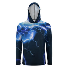 Cargar imagen en el visor de la galería, Sudadera con capucha con protección solar manga larga para hombre NZ145 Personalizada con Impresión Completa con Foto Logo Patrón Texto
