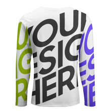 Cargar imagen en el visor de la galería, Sudadera / Camiseta manga larga bolsillo pecho para hombre ELREV2 Personalizada con Impresión Completa de múltiples imágenes con Foto Logo Patrón Texto