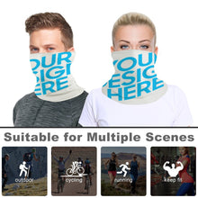 Cargar imagen en el visor de la galería, Bandana Multifuncional / Diadema para Cuello / Bufanda Mágica para Hombres Mujeres JJ0521110 Personalizada con impresión completa de una imagen con Foto Logo Patrón Texto
