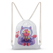 Cargar imagen en el visor de la galería, Mochila Bolsa con cordones de cierre de lienzo para gimnasio o deportes, grande, bolsa grande, Viajar XB0604001 Personalizada con Foto, Texto o Logo