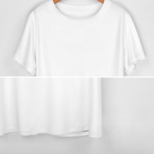 Cargar imagen en el visor de la galería, Camiseta casual manga corta talla grande para mujer A562 Personalizada con Impresión Completa de una imagen con Foto Logo Patrón Texto