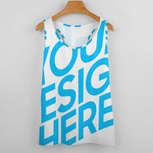Cargar imagen en el visor de la galería, Camiseta sin mangas con escote redondo deportiva para mujer XK Personalizada con Impresión Completa con Foto Logo Patrón Texto