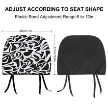 Cargar imagen en el visor de la galería, Funda para reposacabezas para asiento de coche funda de asiento delantero QC1104010 Personalizado Personalizada con Foto, Texto o Logo