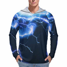 Cargar imagen en el visor de la galería, Sudadera con capucha con protección solar manga larga para hombre NZ145 Personalizada con Impresión Completa con Foto Logo Patrón Texto