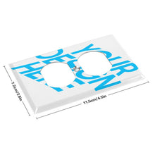 Cargar imagen en el visor de la galería, Panel de Enchufe Americano con Diseño Personalizado Personalizada de Tus Textos o Imágenes