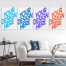 Cargar imagen en el visor de la galería, Cuadro Colgante 2:3 Vertical con Diseño Cuádruple de Múltiples Imágenes con Diseño Personalizado Personalizada de Tus Fotos o Nombres