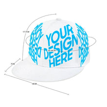 Cargar imagen en el visor de la galería, Gorra de Béisbol de Borde Plano con Impresión de Diseño Personalizado Personalizada con Foto, Texto o Logo