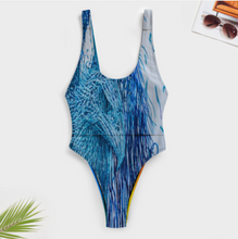 Cargar imagen en el visor de la galería, 2024 NUEVO traje de baño de una pieza con escote redondo para mujer personalizado con fotos patrón texto (Impresión de múltiples imágenes)