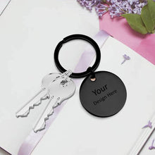Cargar imagen en el visor de la galería, Llavero Redondo / Llavero de Hueso / Corazón / Gato / Estrella JJ0529156 Grabado Personalizado con Texto Nombre