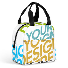Cargar imagen en el visor de la galería, Bolsa de Almuerzo con Bolsillo / Bolso de Comida Térmico para Oficina Escuela Picnic XB0602048 Personalizada Impresion Completa de Múltiples Imágenes con Foto Logo Patrón Texto