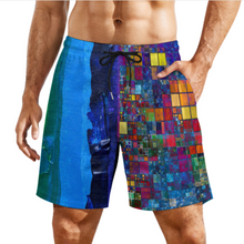 Cargar imagen en el visor de la galería, Bañadores de playa de secado rápido para hombre personalizados con fotos logo texto con estampado de imágenes múltiples, novedad de 2024