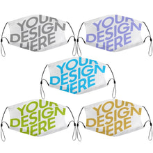 Cargar imagen en el visor de la galería, Mascarilla Reutilizable Ajustable Lavable Higiénica con Filtro de 5 Piezas para Niños Niñas Adolescentes JJ0521185 Personalizada Impresion Completa de Imágenes Diferentes con Foto Logo Patrón Texto