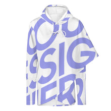 Cargar imagen en el visor de la galería, Sudadera Midi Ajustada con Capucha Dobladillo Irregular para Mujer SDS001 Personalizada Impresion Completa de Una imagen con Foto Logo Patrón Texto