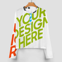 Cargar imagen en el visor de la galería, Conjunto de pijama de 2 piezas para mujer 203 camiseta manga larga abotonada + pantalón corto personalizado con patrón foto texto (impresión de imágenes múltiples)