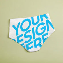 Cargar imagen en el visor de la galería, Braga de cintura alta de moda con estampado para mujer NZ052 personalizada con Impresión Completa de una imagen con Foto Logo Patrón Texto