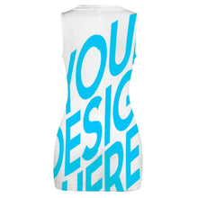 Cargar imagen en el visor de la galería, Falda / Vestido de cadera delgada de recorte para mujer BEQ Personalizada con Impresión Completa de una imagen con Foto Logo Patrón Texto