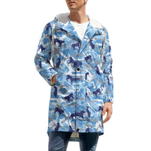 Cargar imagen en el visor de la galería, Chaqueta / Abrigo larga con forro polar prueba de viento invierno para hombre A677 Personalizada con Impresión Completa de una imagen con Foto Logo Patrón Texto