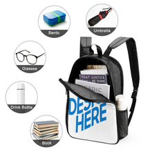 Cargar imagen en el visor de la galería, Mochila para adolescente hombre niño con impresión a doble cara XB0604061 Personalizada con Foto, Texto o Logo
