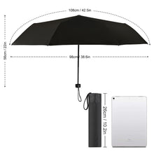 Cargar imagen en el visor de la galería, Paraguas Manual con 3 Pliegues ZYS05-8K de 3 Segmentos de Vinilo con Diseño Personalizado con Tus Fotos o Nombres