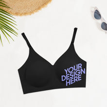 Cargar imagen en el visor de la galería, Sujetador Bra de Honda sin Aros sin Rastro para Mujer WH022 Personalizado con Impresión en Izquierda de Una Imagen con Foto Texto Patrón