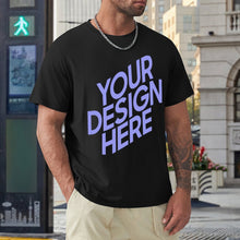 Cargar imagen en el visor de la galería, Camiseta talla grande de manga corta deportiva para hombre FS0803123 Personalizada con Impresión Frontal de una imagen con Foto Logo Patrón Texto