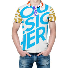 Cargar imagen en el visor de la galería, Polos deportivos de manga corta de hombre A479 Personalizados con Impresión Completa de múltiples imágenes con Foto Logo Patrón Texto