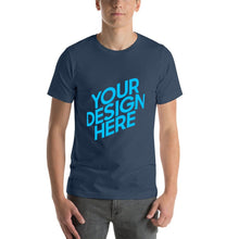 Cargar imagen en el visor de la galería, Camiseta Básica Manga Corta Casual 100% Algodón para hombre FS0803010 con Impresión Delantera Trasera de Dos Imágenes con Foto Logo Patrón Texto